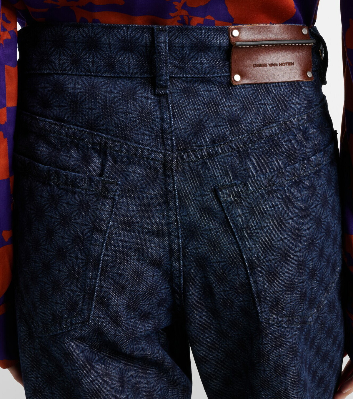 Dries Van Noten Floral wide-leg jeans