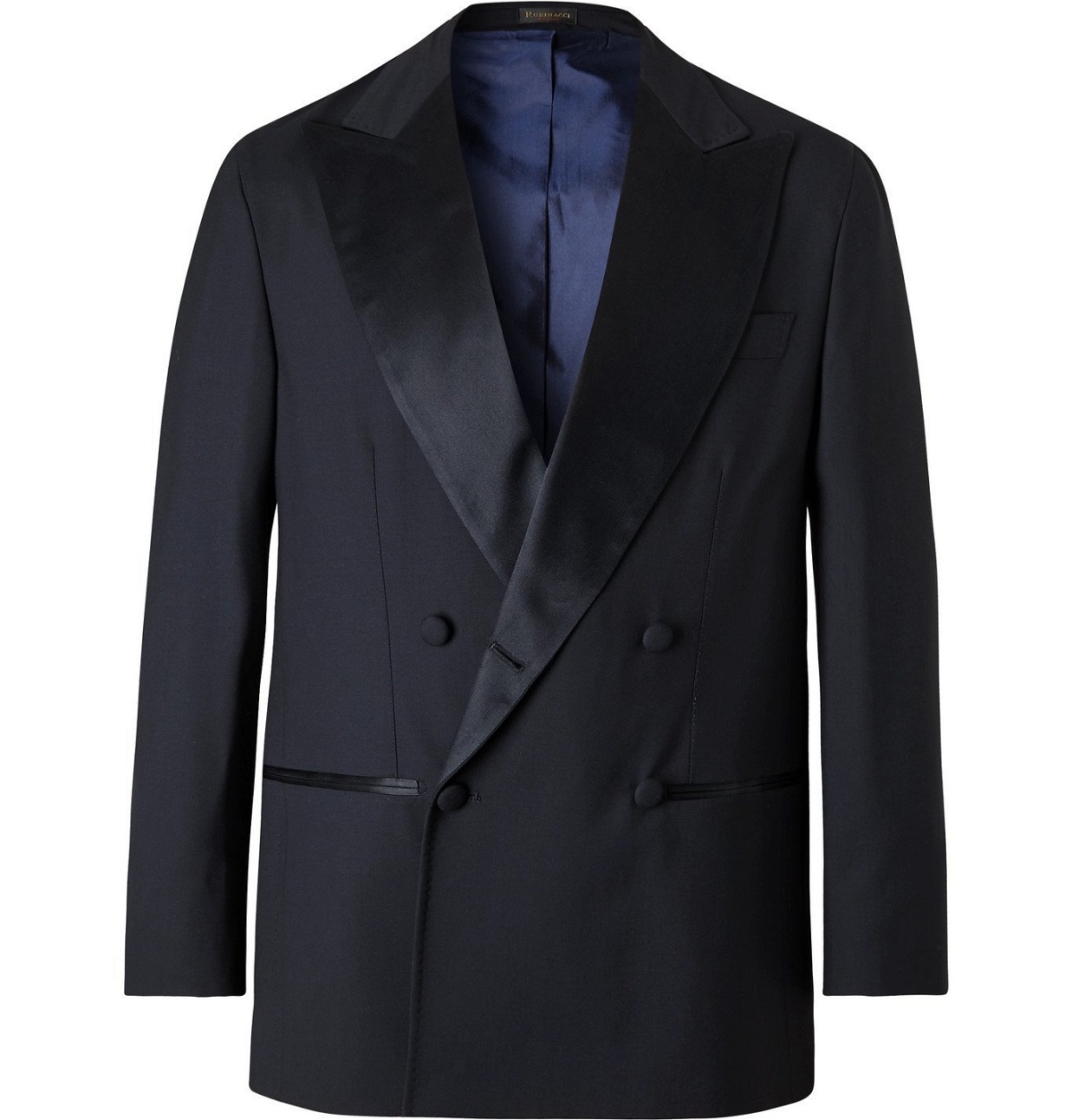 Rubinacci - Double-Breasted Satin-Trimmed Virgin Wool Tuxedo Jacket ...