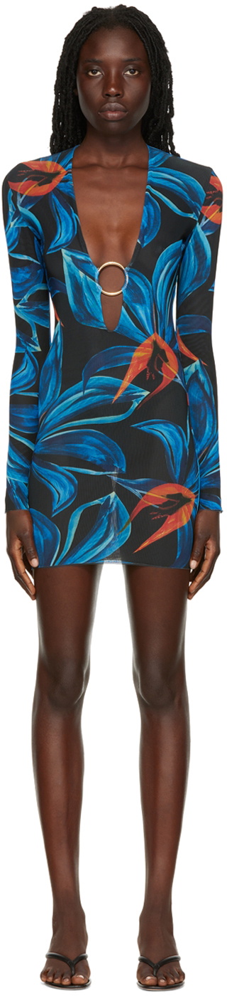 Louisa Ballou SSENSE Exclusive Blue Helios Minidress
