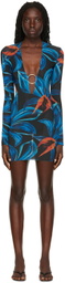 Louisa Ballou SSENSE Exclusive Blue Helios Minidress