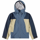 Goldwin Men's Pertex Shield Air All Weather Jacket in Foggy Grey/Ink Navy/Oak Beige