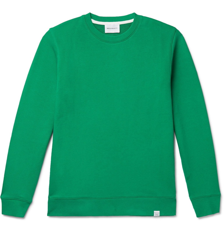 Photo: Norse Projects - Vagn Loopback Cotton-Jersey Sweatshirt - Green