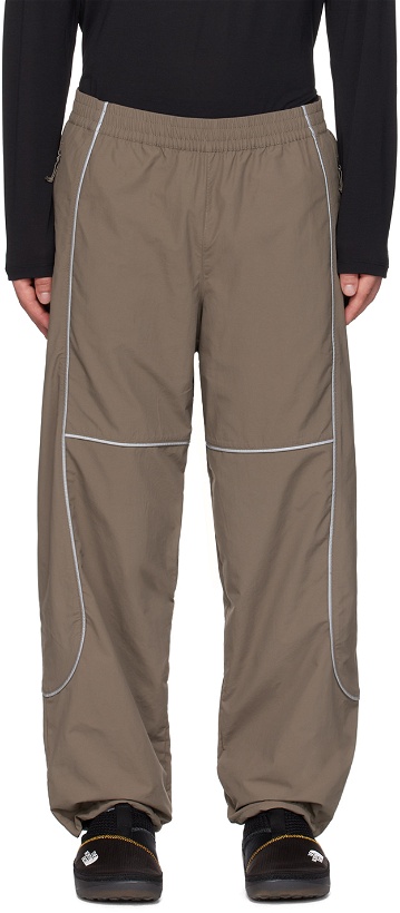 Photo: The North Face Brown Tek Piping Wind Trousers