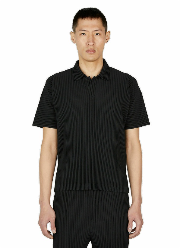Photo: Homme Plissé Issey Miyake - Polo Shirt in Black
