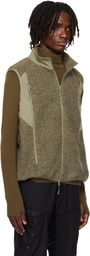 ROA Khaki Polar Fleece Vest