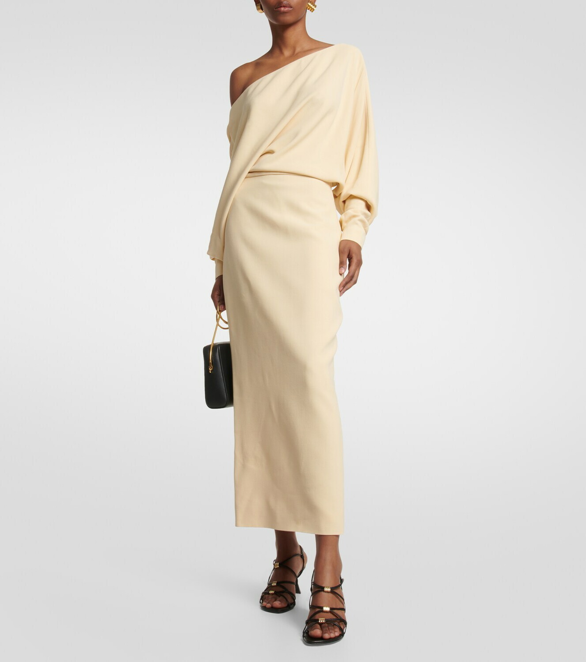 Khaite June off-shoulder maxi dress Khaite