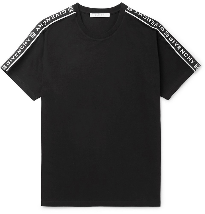 Photo: Givenchy - Logo-Trimmed Cotton-Jersey T-Shirt - Men - Black