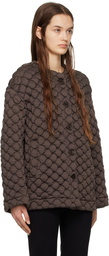 LESET Brown Jack Bomber Jacket