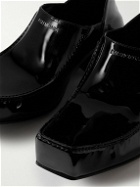 Balenciaga - Romeo Collapsible-Heel Patent-Leather Loafers - Black