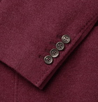 Brunello Cucinelli - Burgundy Unstructured Cashmere Blazer - Burgundy