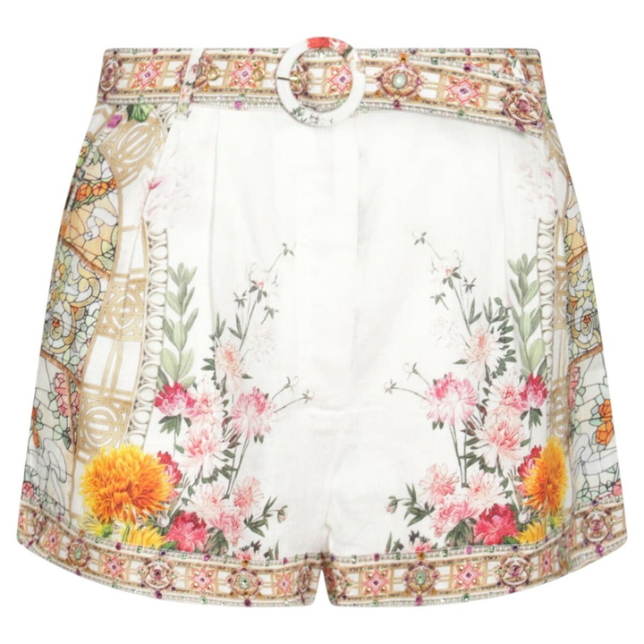Photo: Camilla White Silk Shorts