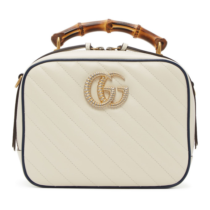 Gucci marmont 2.0 online leather top handle bag