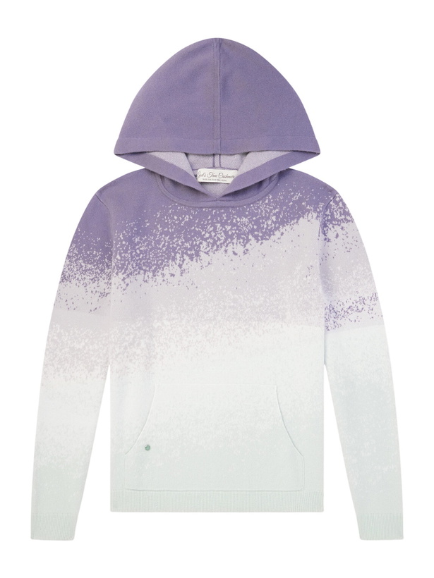 Photo: God's True Cashmere - Ombre Cashmere Hoodie - Green