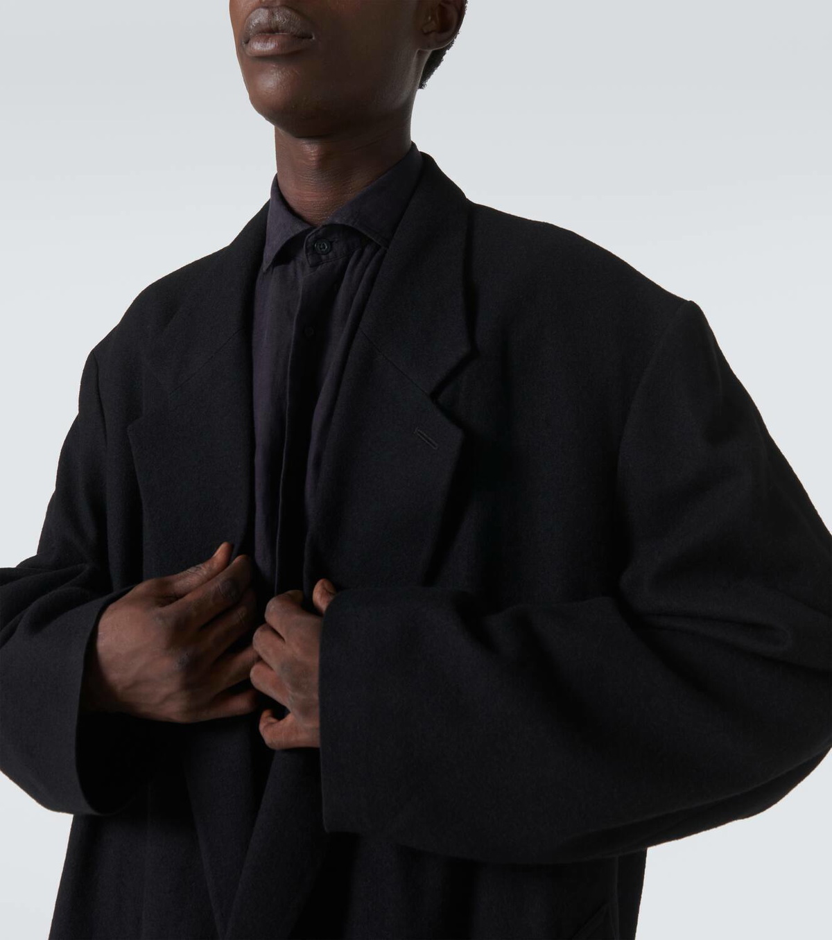 Lemaire Oversized virgin wool twill overcoat