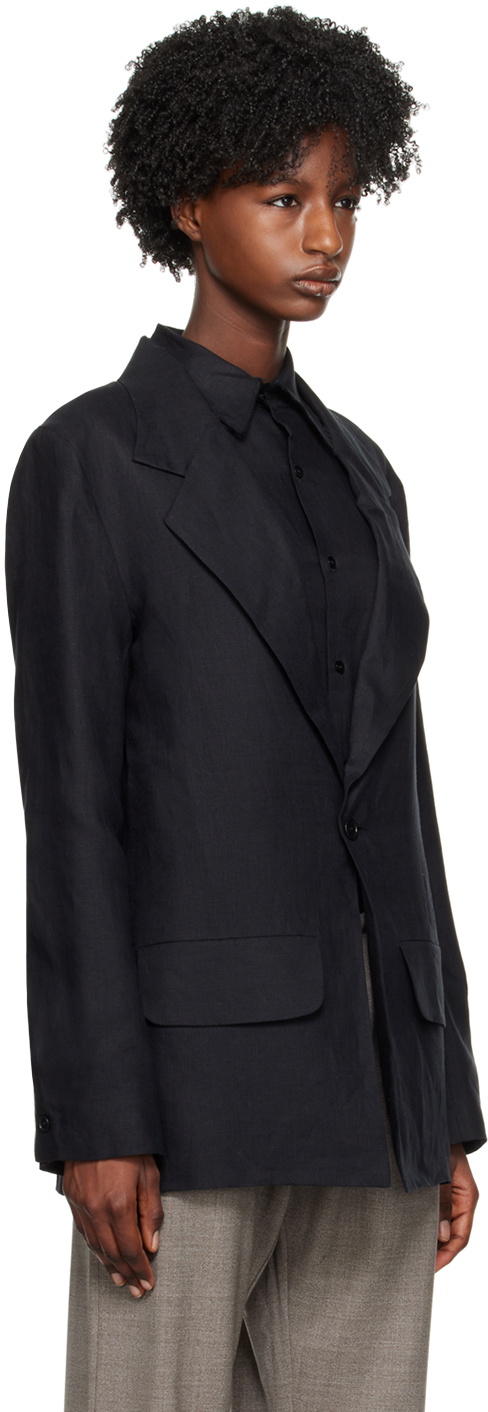 Gabriela Coll Garments Black No.206 Blazer