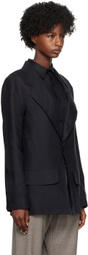Gabriela Coll Garments Black No.206 Blazer