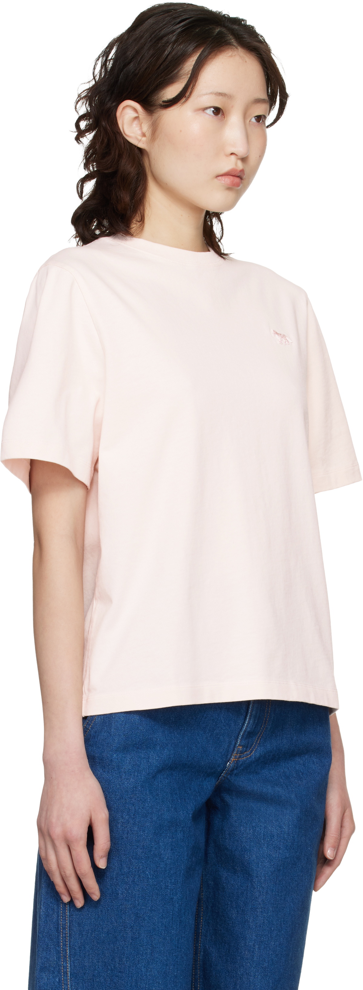 Maison Kitsuné Pink Baby Fox Comfort T-shirt