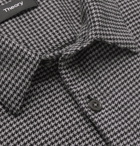 Theory - Irving Houndstooth Cotton Shirt - Gray