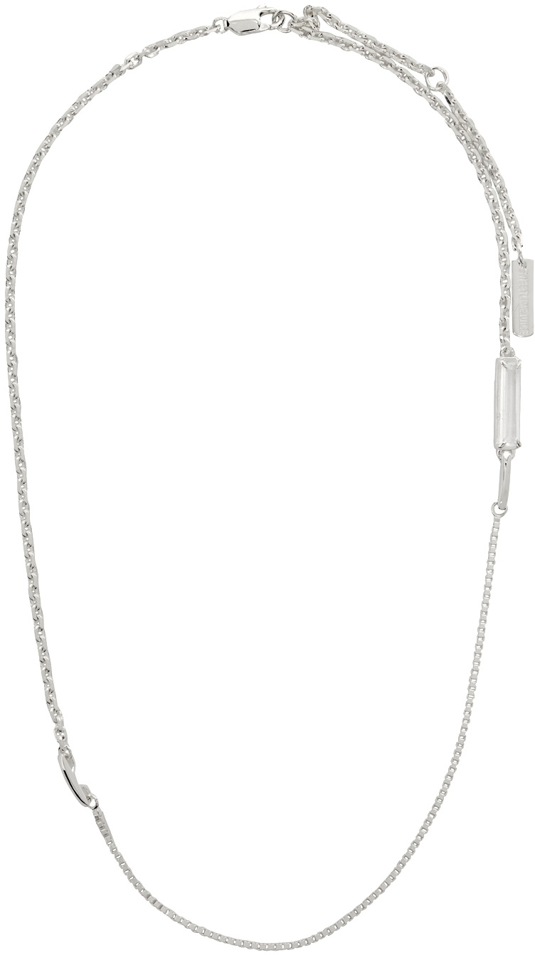 SWEETLIMEJUICE SSENSE Exclusive Silver Slender Mixed Chain 