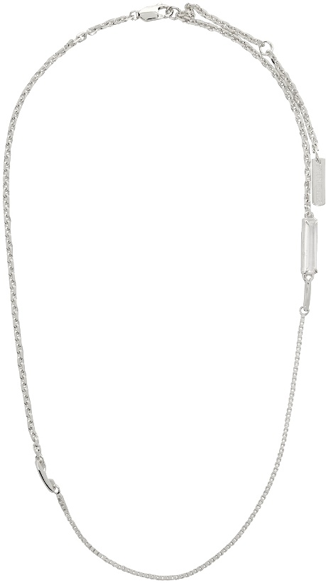 Photo: SWEETLIMEJUICE SSENSE Exclusive Silver Slender Mixed Chain Necklace