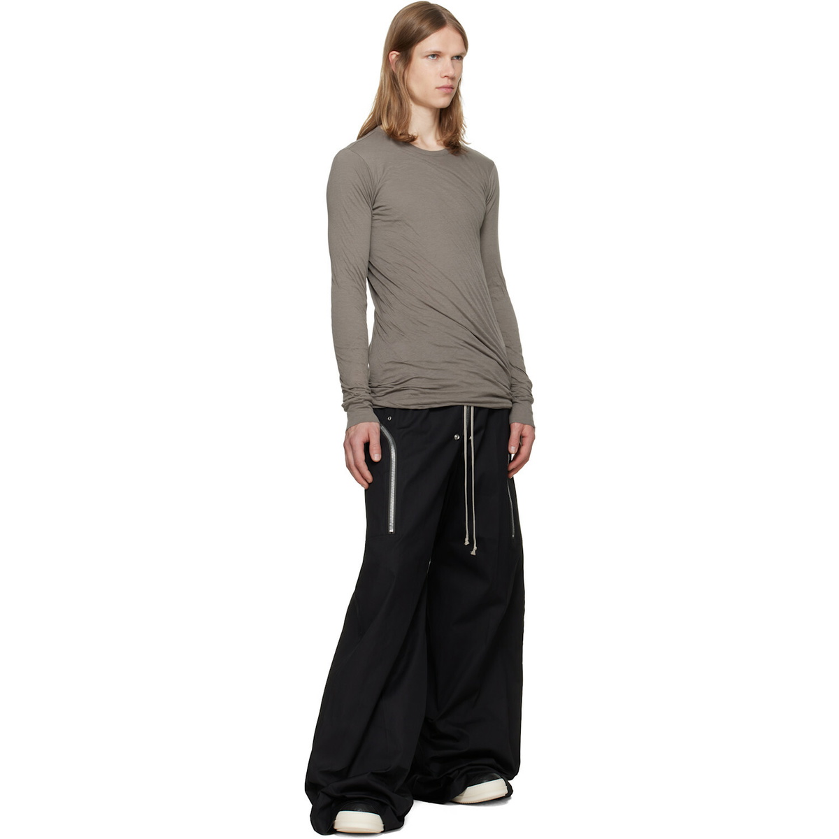 Rick Owens Gray Tower Double LS T-shirt