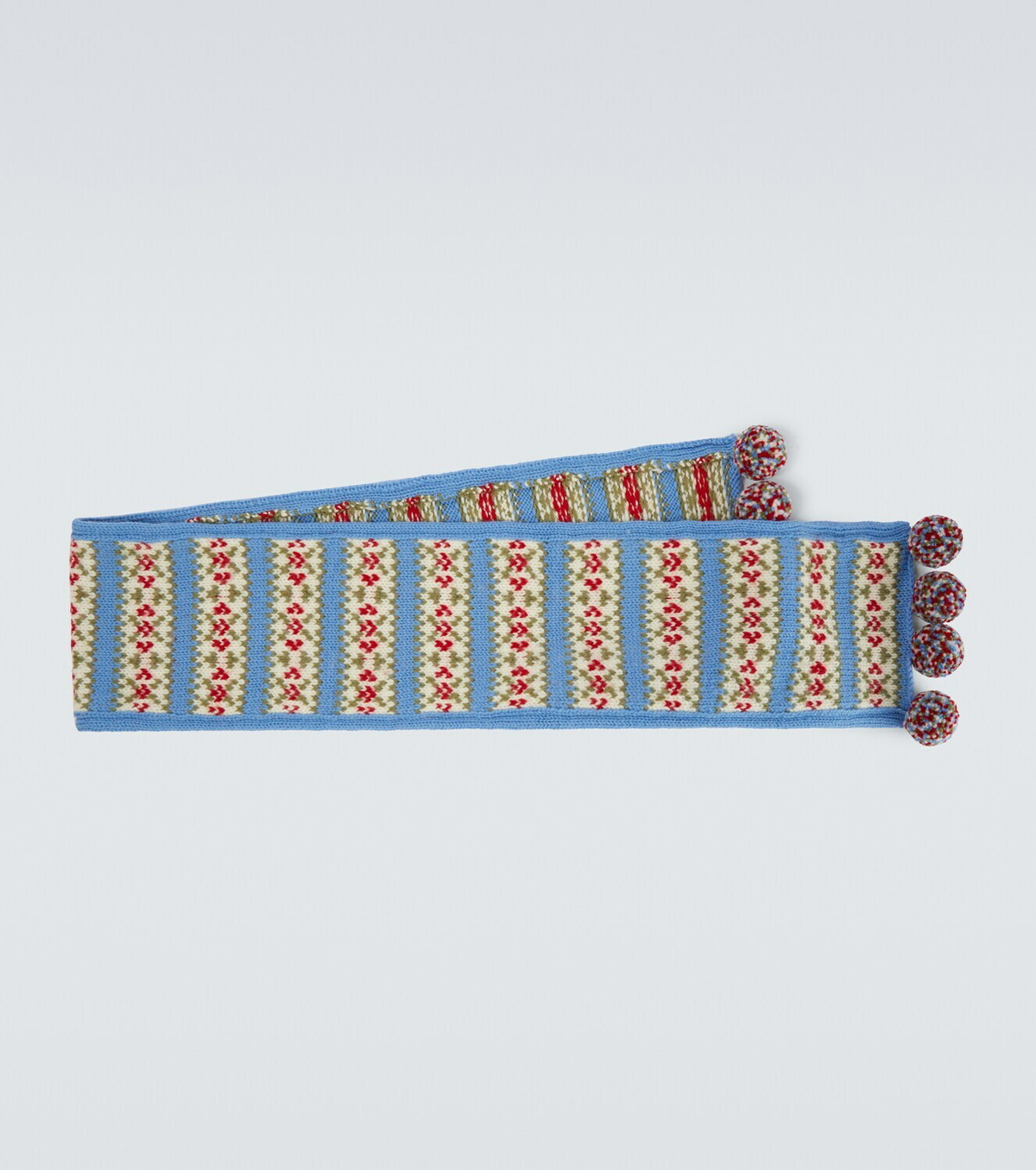 Bode Wedgewood virgin wool scarf