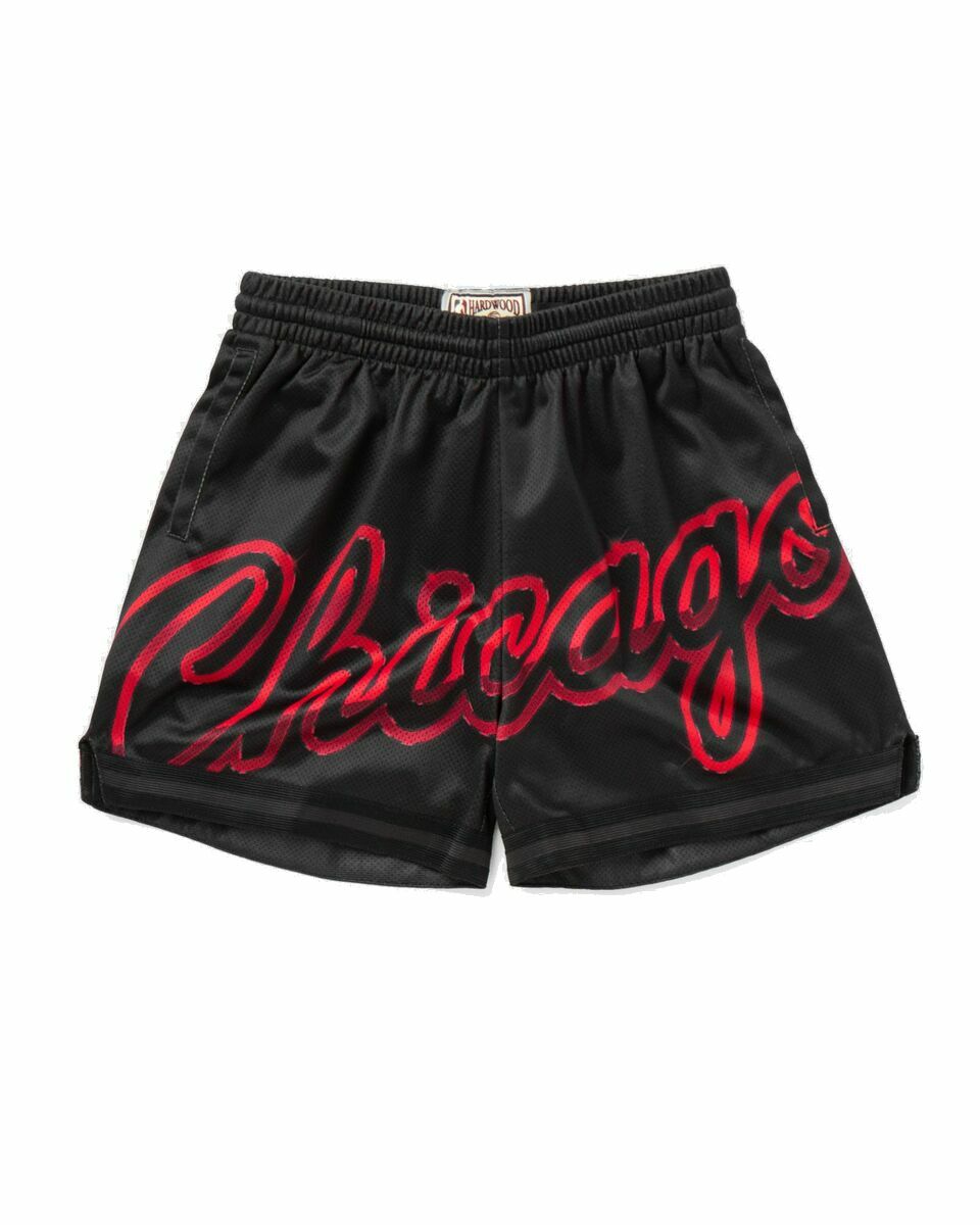 Photo: Mitchell & Ness Wmns Big Face 4.0 Shorts Chicago Bulls Black - Womens - Sport & Team Shorts