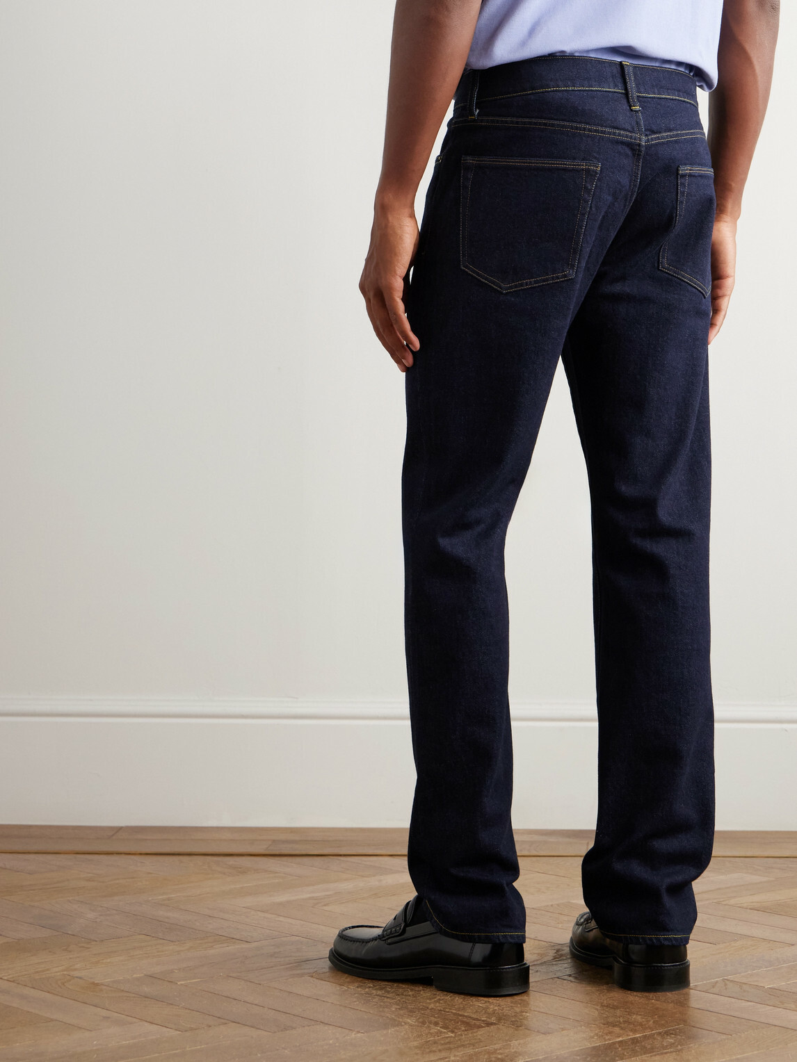 Sid Mashburn - Clift Slim-Fit Straight-Leg Stretch Jeans - Blue