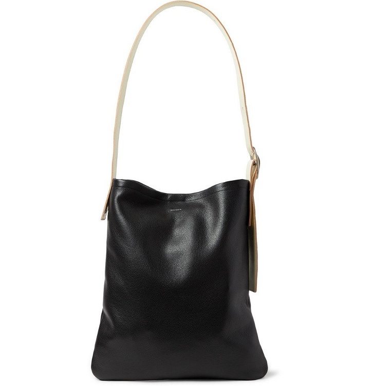 Photo: Hender Scheme - Smooth and Full-Grain Leather Tote Bag - Black