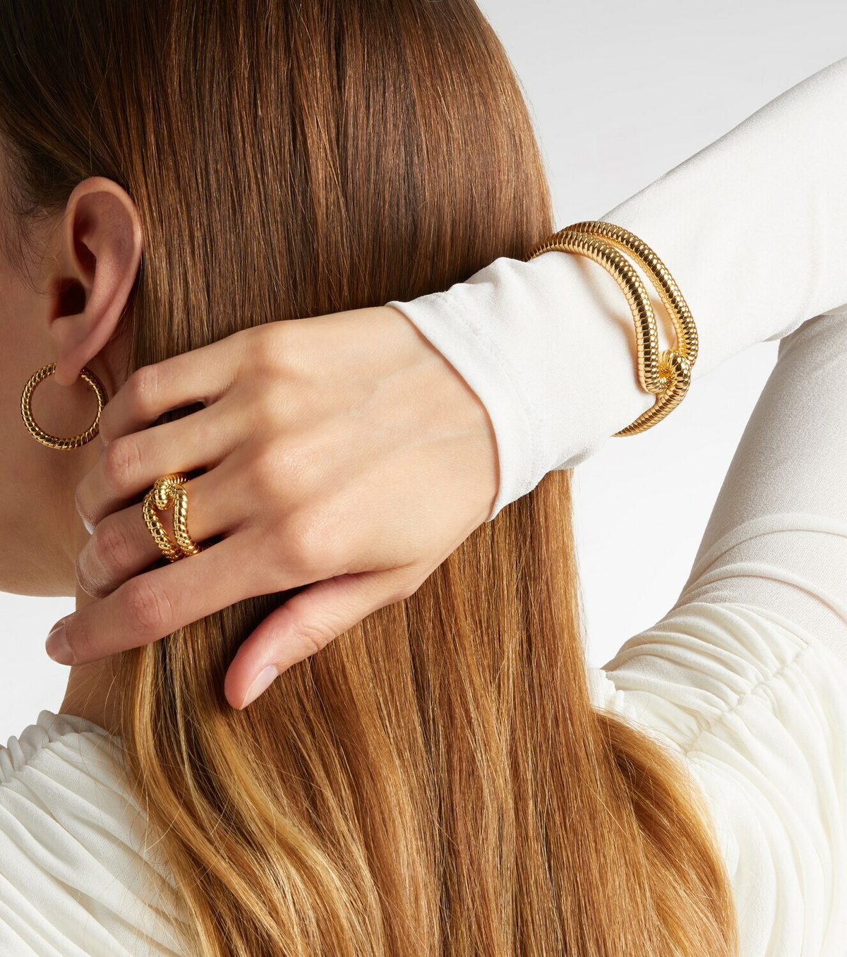 Jennifer Fisher Madison Avenue gold-plated cuff bracelet