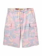 Gallery Dept. - Straight-Leg Camouflage-Print Cotton-Twill Cargo Shorts - Pink