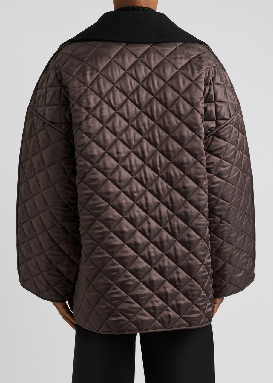 Jil Sander Quilted Twill Jacket Purple Jil Sander