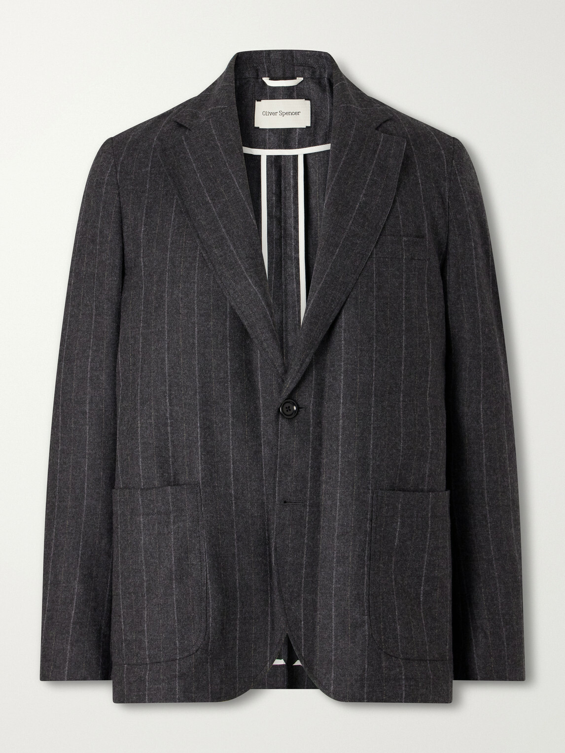 Oliver Spencer - Westbury Striped Wool-Blend Suit Jacket - Gray