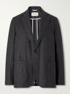 Oliver Spencer - Westbury Striped Wool-Blend Suit Jacket - Gray