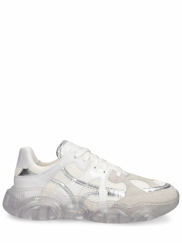 Photo: MOSCHINO - Mesh & Leather Sneakers