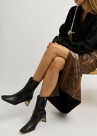 Aeyde Tabitha 65 Leather Ankle Boots Black