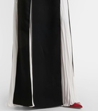 Marmar Halim Silk-blend crêpe gown