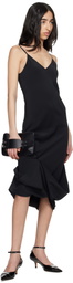 MM6 Maison Margiela Black Silk Maxi Dress