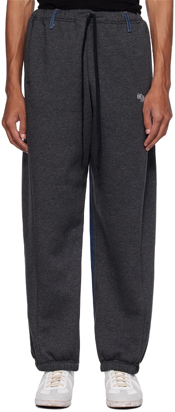 Photo: Bless Blue & Gray Overjogging Sweatpants