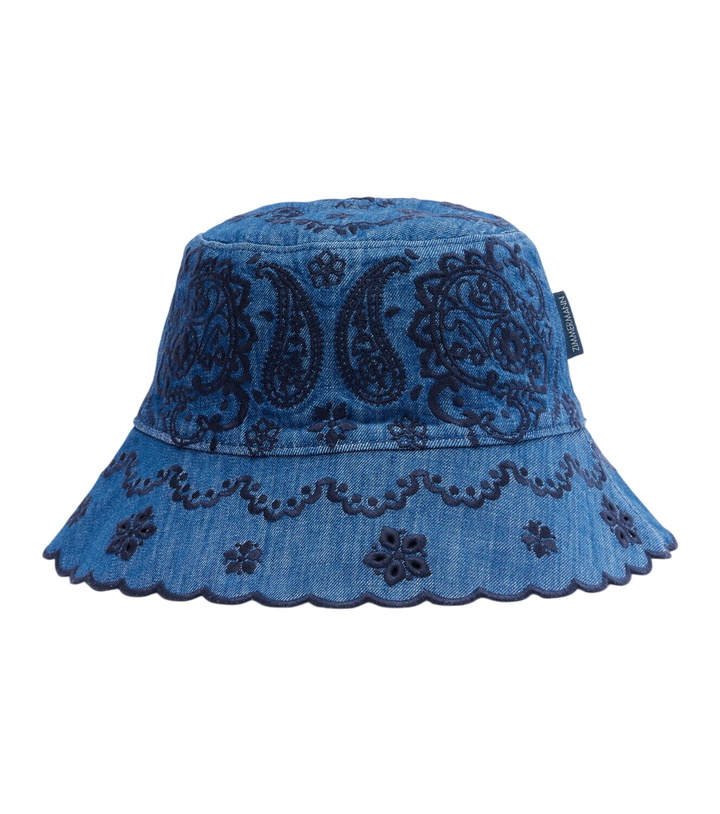 Photo: Zimmermann Embroidered denim bucket hat