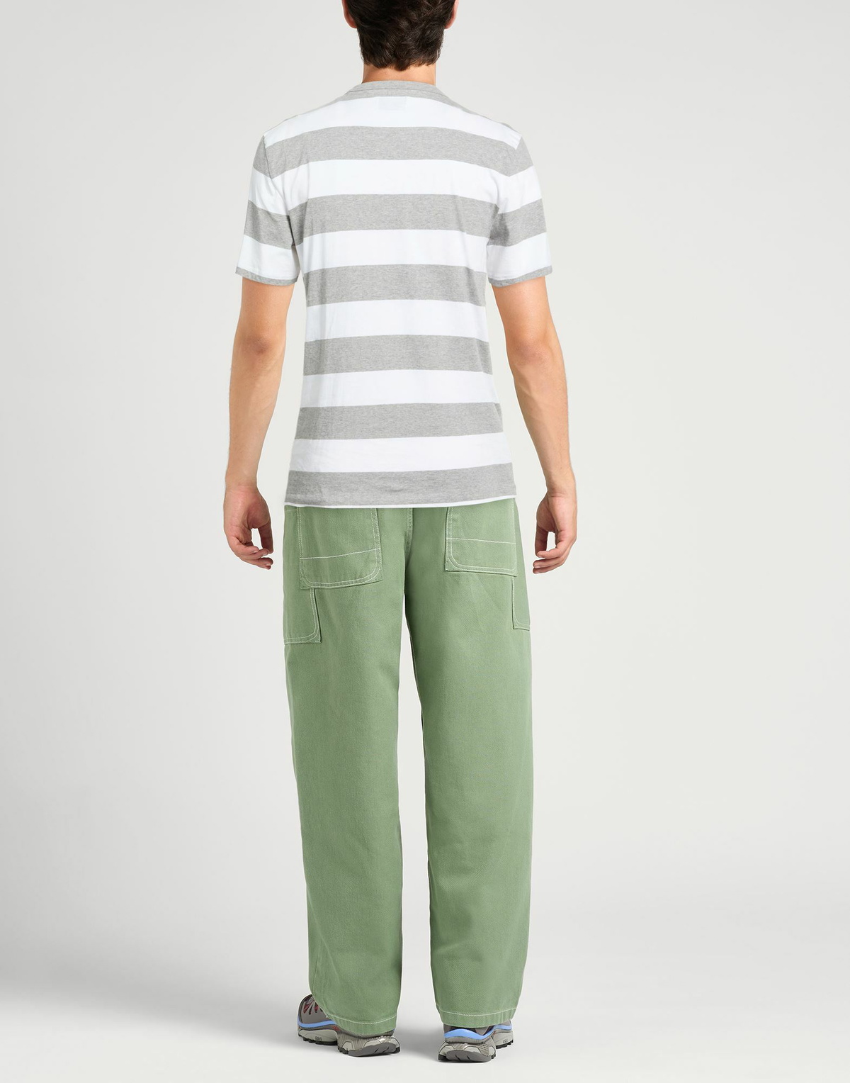 Officine Générale Mens T-shirt in Light grey