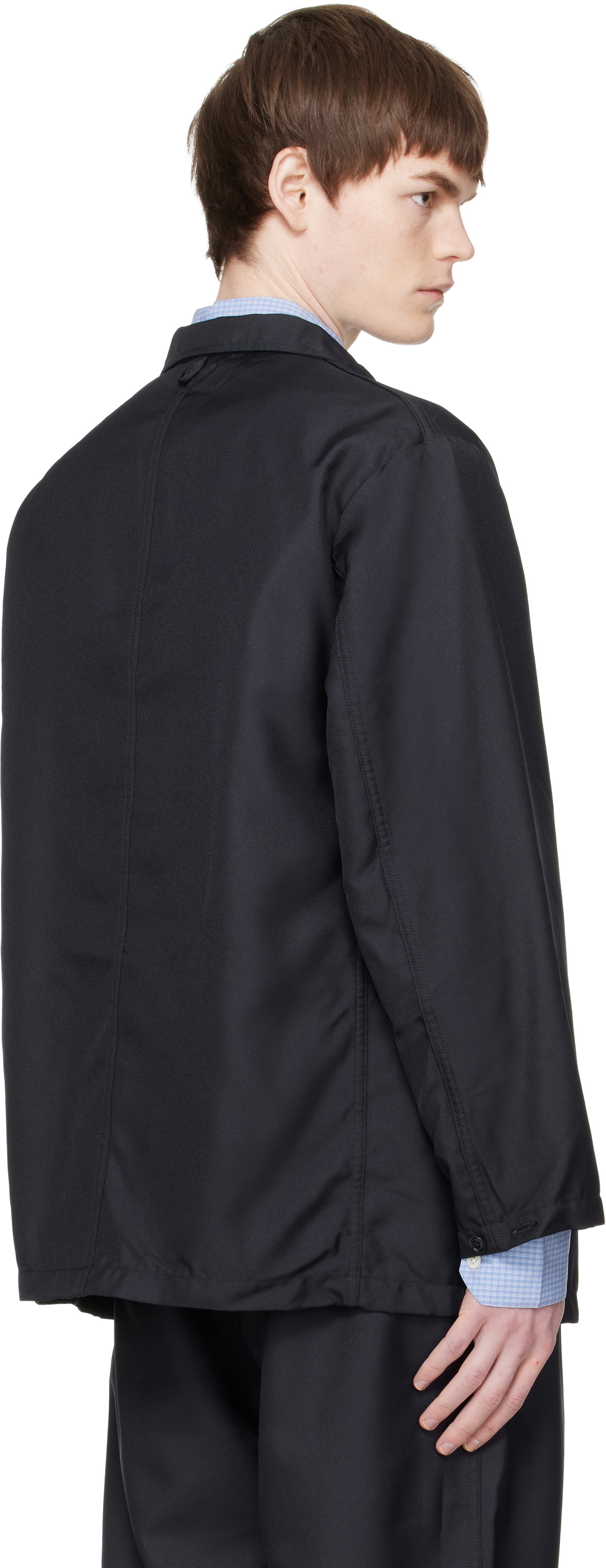 nanamica Navy Polyester Twill Club Blazer