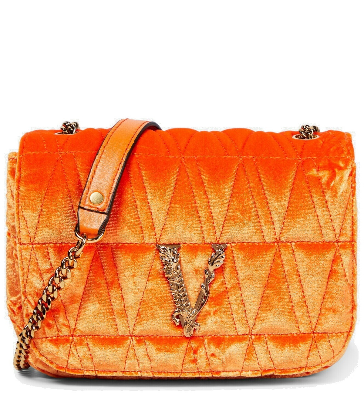 Virtus Small Calf Leather Shoulder Bag - Burgundy main image 1