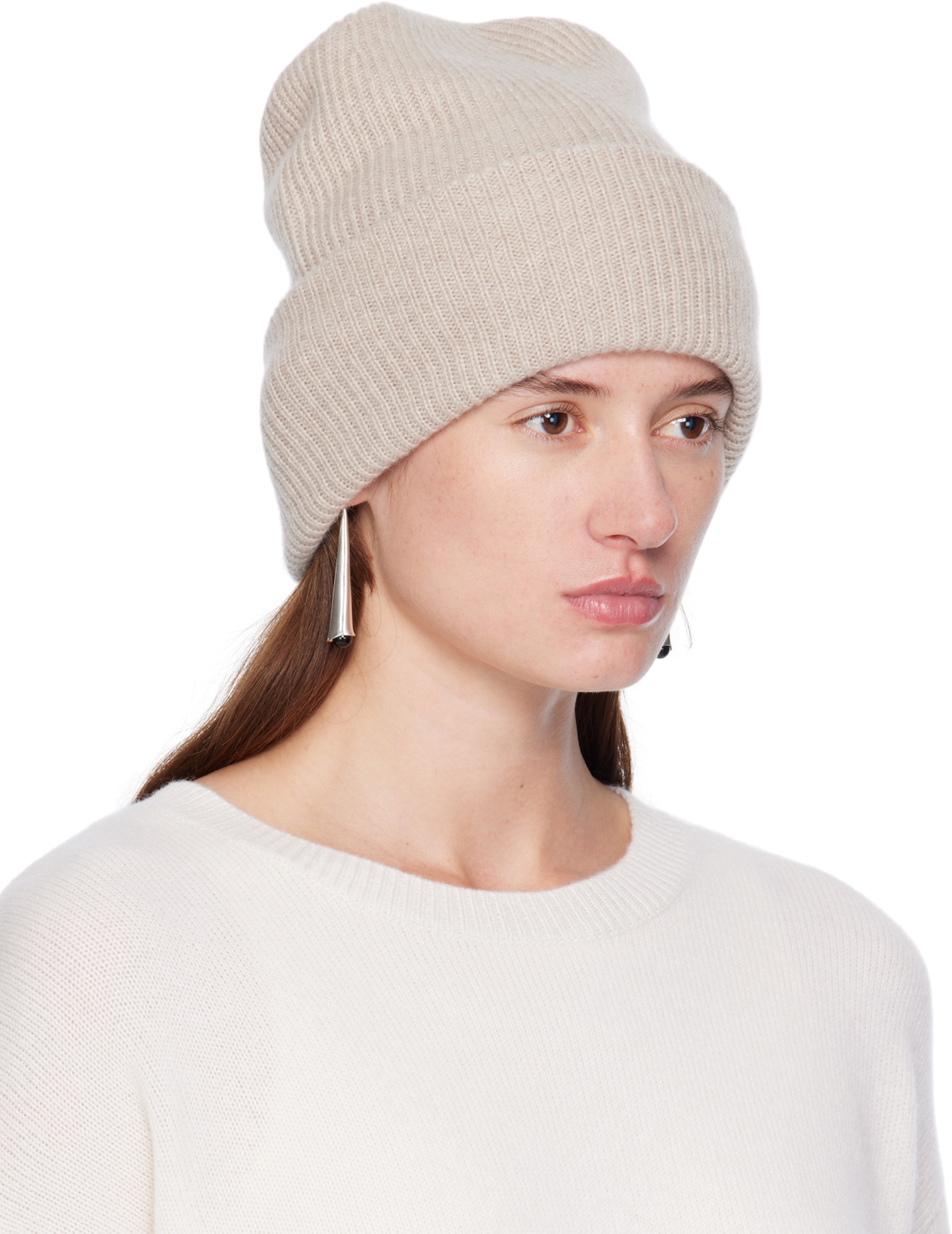 LISA YANG Beige 'The Stockholm' Beanie