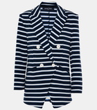 Veronica Beard Ortiz striped cotton-blend terry blazer