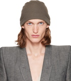 Rick Owens Gray Virgin Wool Beanie