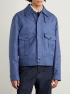Gabriela Hearst - Filipo Wool, Silk and Linen-Blend Jacket - Blue