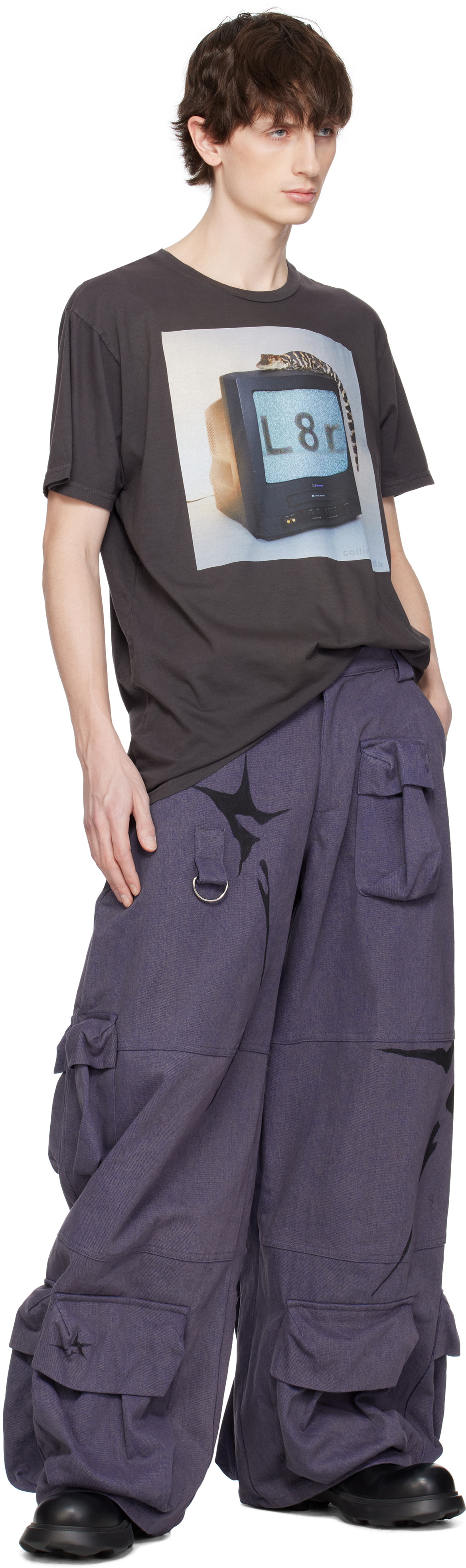 Collina Strada Gray 'L8R' Graphic T-shirt