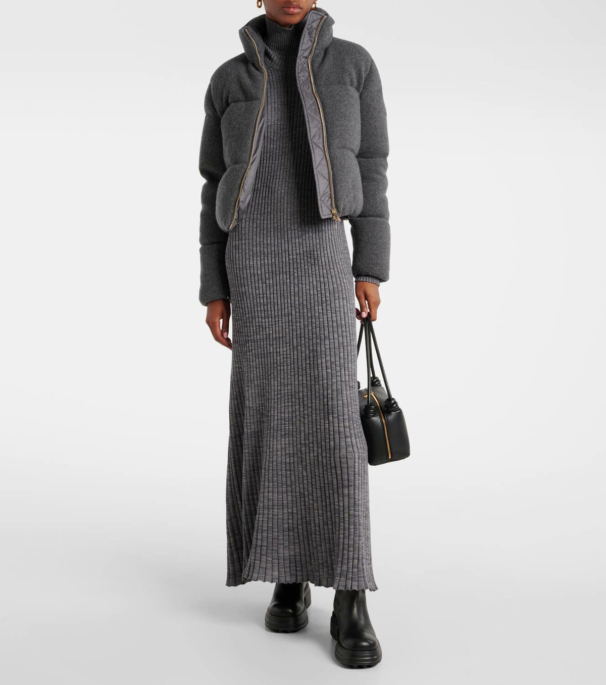 Moncler Breze cashmere and wool down jacket Moncler