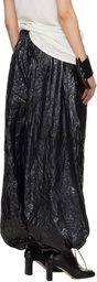 LU'U DAN Black Shell Sweatpants